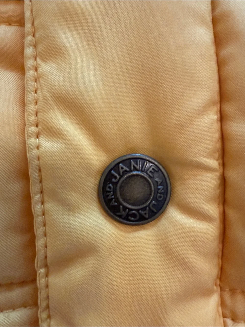 Janie and Jack Yellow and Navy Colorblock Puffer Vest